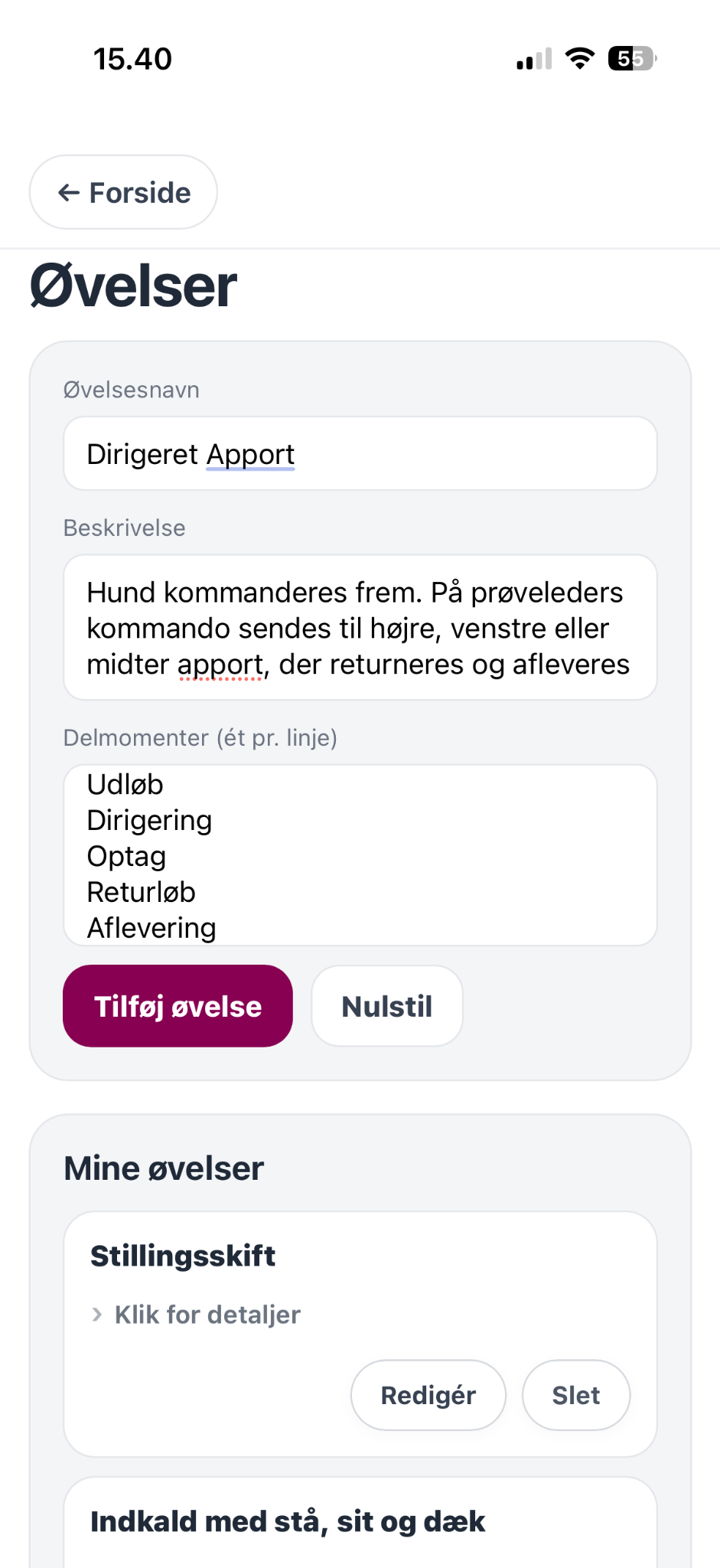 Øvelser