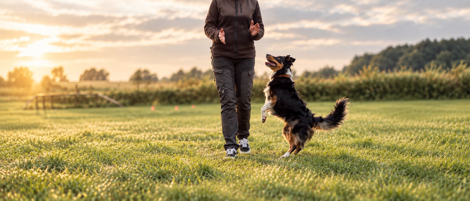 Dog training with handler